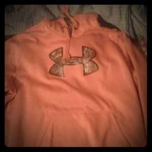 Orange under armor hoodie